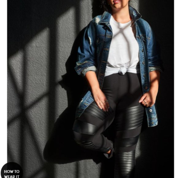 Platinum Legging – Moto Faux Leather Black - Picture 4 of 8